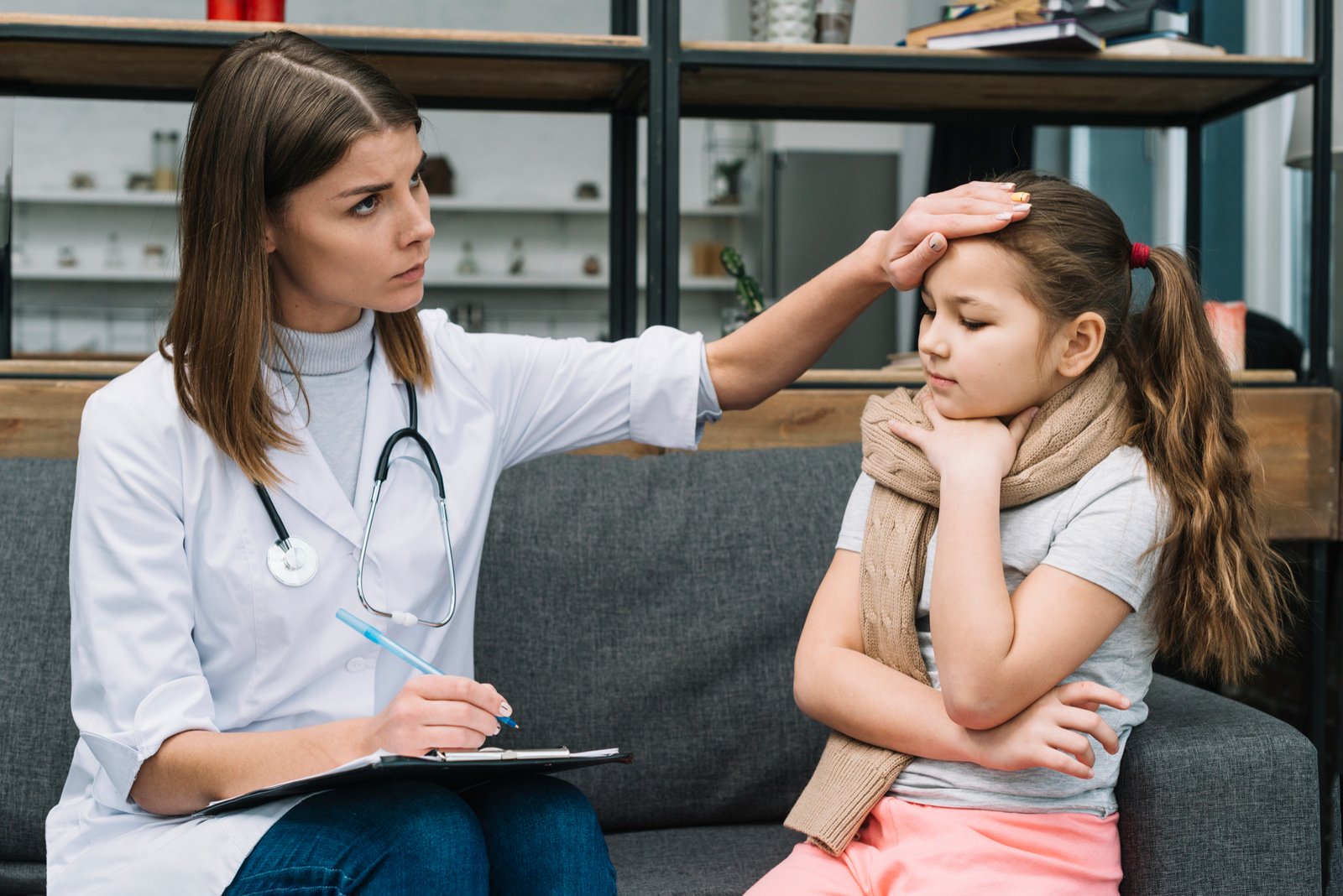Therapy session with child